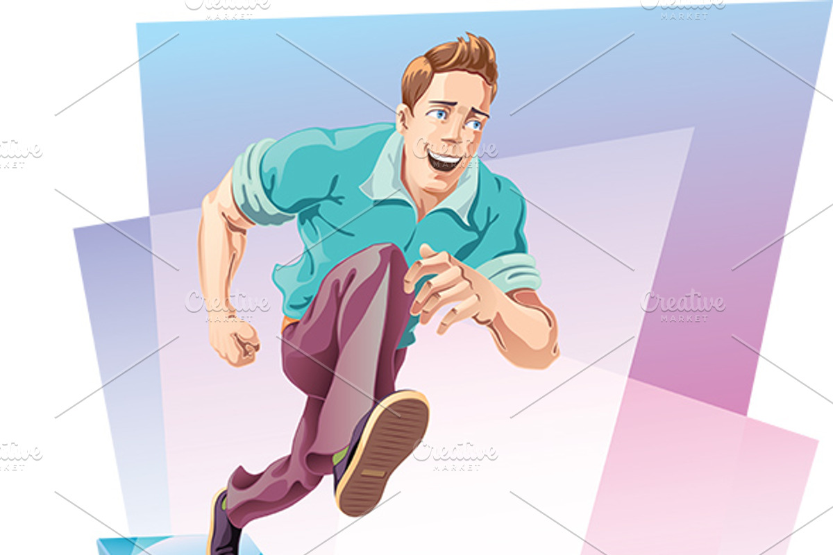 Jumping Up, an Illustration by LEKS illustrations (Photo 2 of 4)