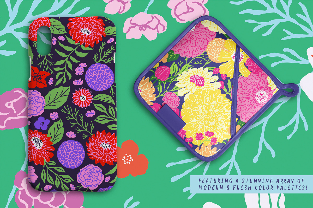 Bloomcore Vector Patterns & Graphics, a Pattern Graphic by rouxsupplyco (Photo 4 of 12)