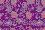 6 Paisley Seamless Floral patterns, a Pattern Graphic by antalogiya (Thumbnail 3 of 7)