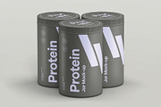 Protein Tall Jar Mockup, a Packaging Mockup by DesignRushMarket (Thumbnail 9 of 12)