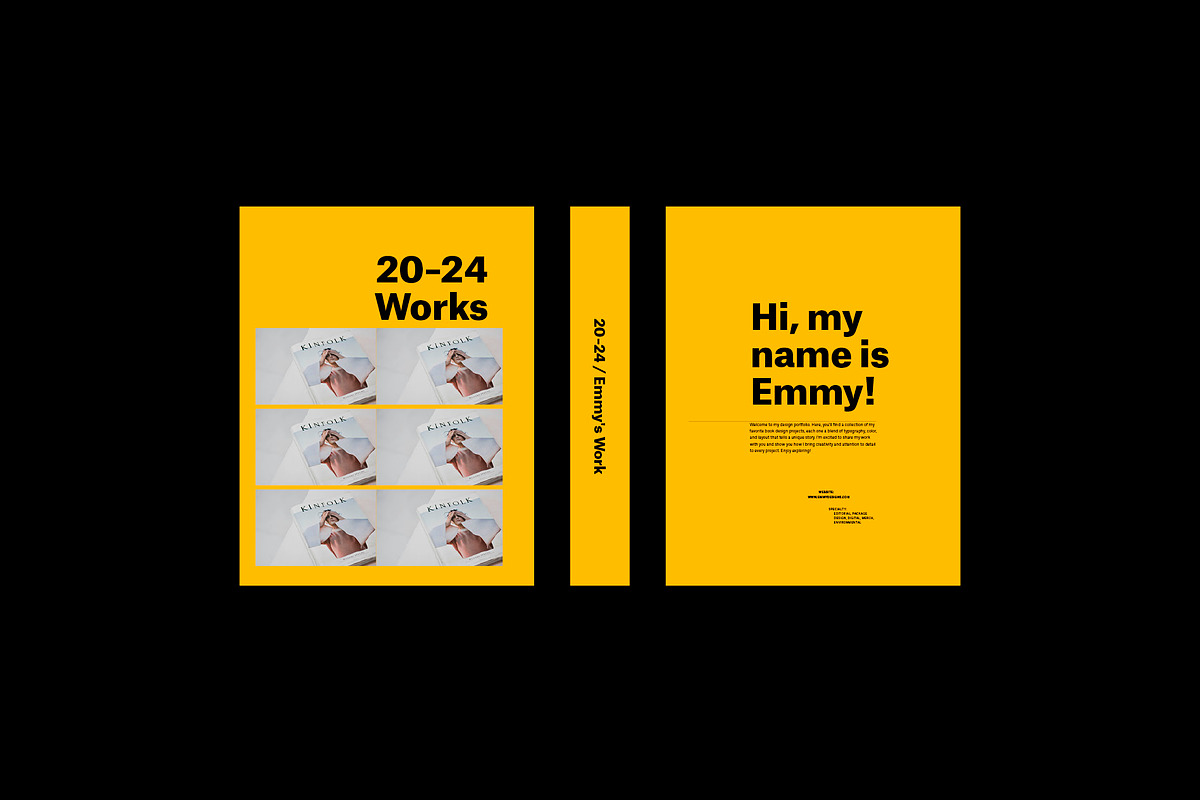 Modern Portfolio Template With Spine preview 3
