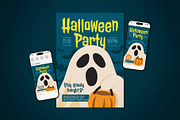 Halloween Party Event Flyer Set, a Flyer Template by The Good Store (Thumbnail 1 of 2)