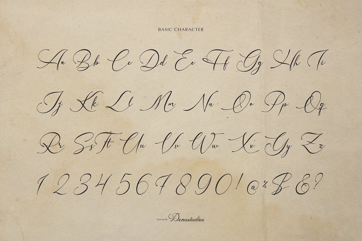 Sanluigi Nothaylor Calligraphy Font, a Script Font by Denustudios (Photo 10 of 12)