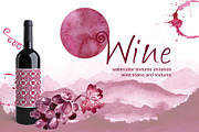 Wine watercolor texture, a Texture Graphic by Nejumi (Thumbnail 1 of 10)