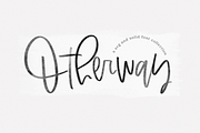 Otherway - SVG & Solid Script Font, a Script Font by KA Designs (Thumbnail 1 of 20)