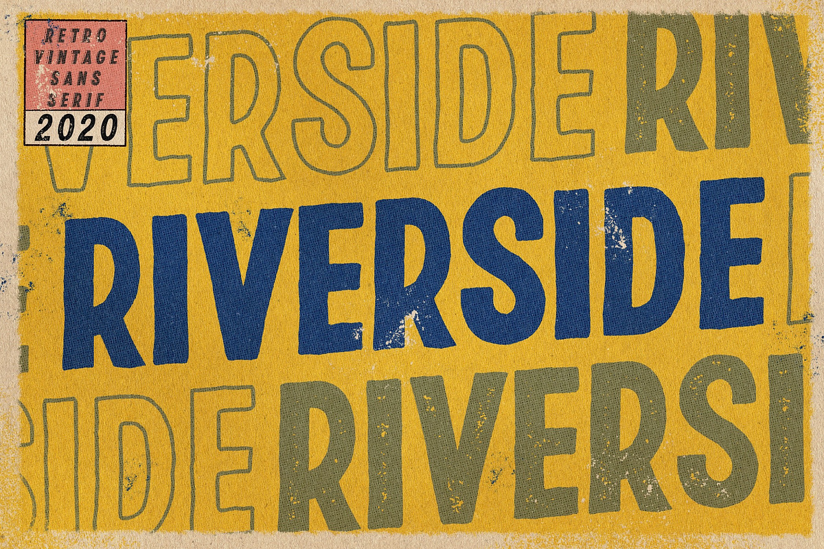 RIVERSIDE | Retro Sans Serif