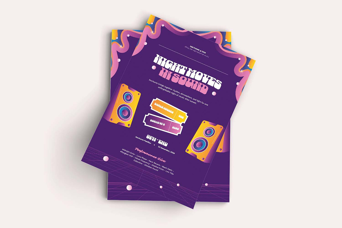 Nocturne - Flyer, a Flyer Template by VUNIRA (Photo 3 of 3)