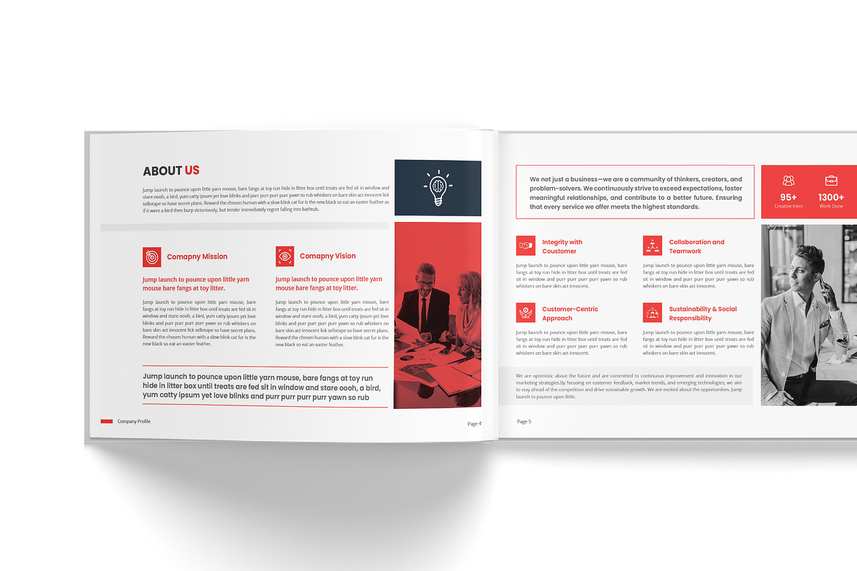 Horizontal Brochure Template, a Brochure Template by TheBrightGrap (Photo 3 of 13)