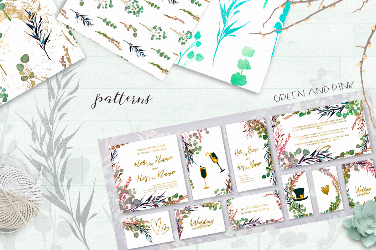 The Melancholy - flowers and leaves, an Illustration by Gluiki (Photo 5 of 6)