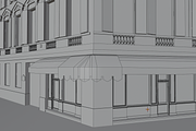 Parisian corner building, an Architecture 3D Model by happy brush (Thumbnail 9 of 11)