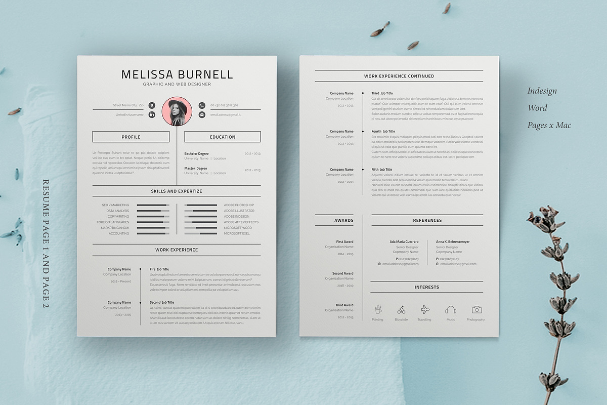 Resume Template | Melissa, a Resume Template by Astut (Photo 2 of 7)