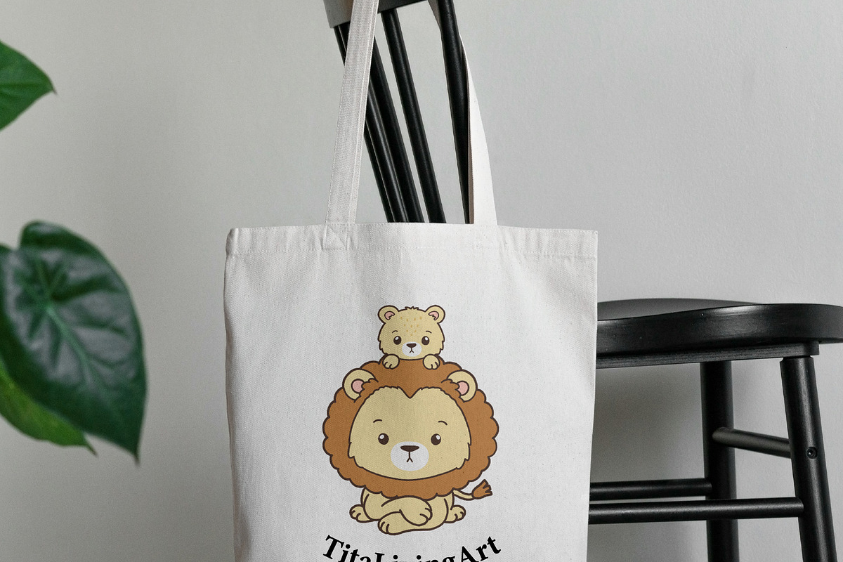 Lion dad SVG, Father's day, an Animal Illustration by TitaLivingArt (Photo 6 of 9)