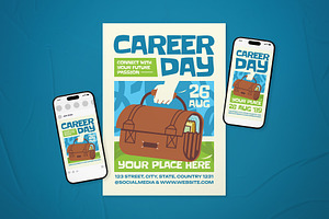Career Day Event Flyer Set, a Flyer Template by The Good Store