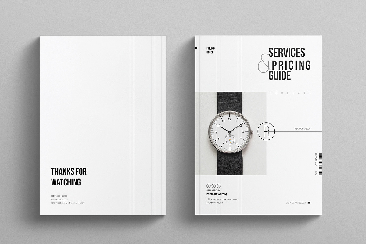 Services & Pricing Guide Template, a Brochure Template by E-Type (Photo 7 of 7)