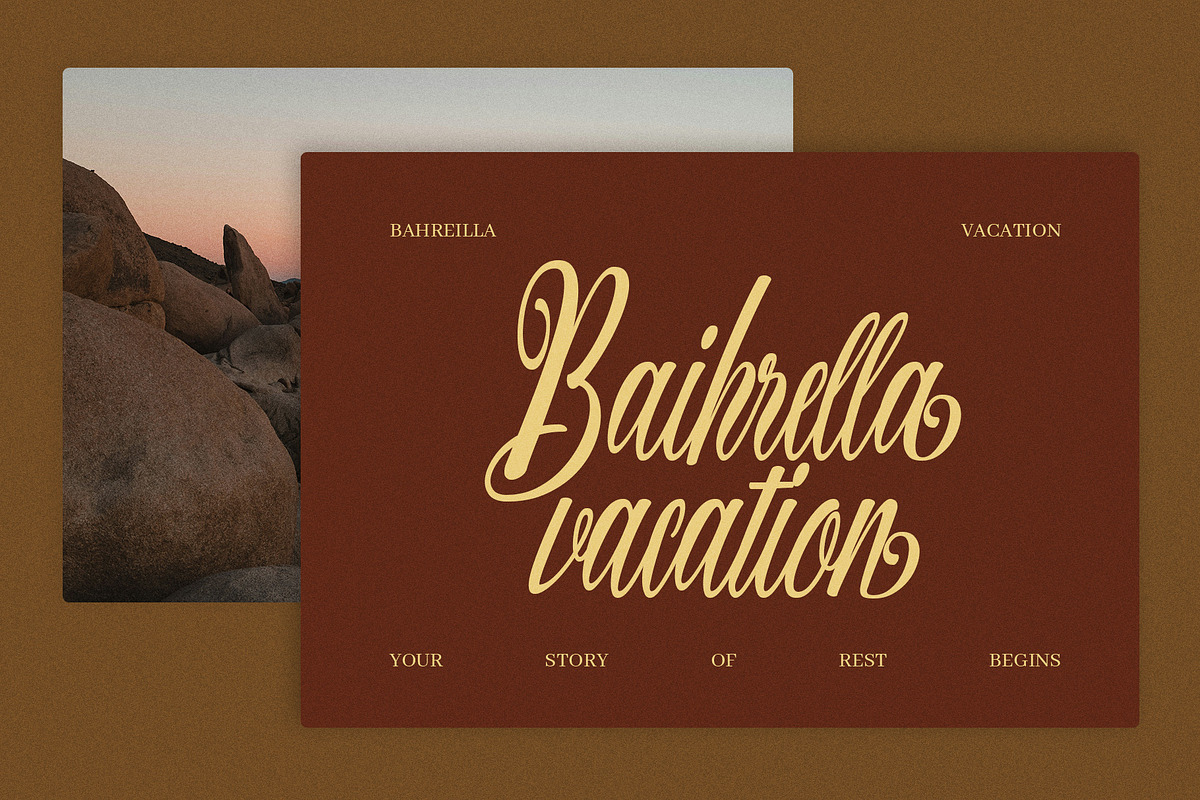 Warkina Script Font, a Script Font by Graphicxell (Photo 6 of 8)