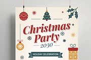 Christmas Party Flyer Template, a Flyer Template by MightyDesign (Thumbnail 2 of 8)