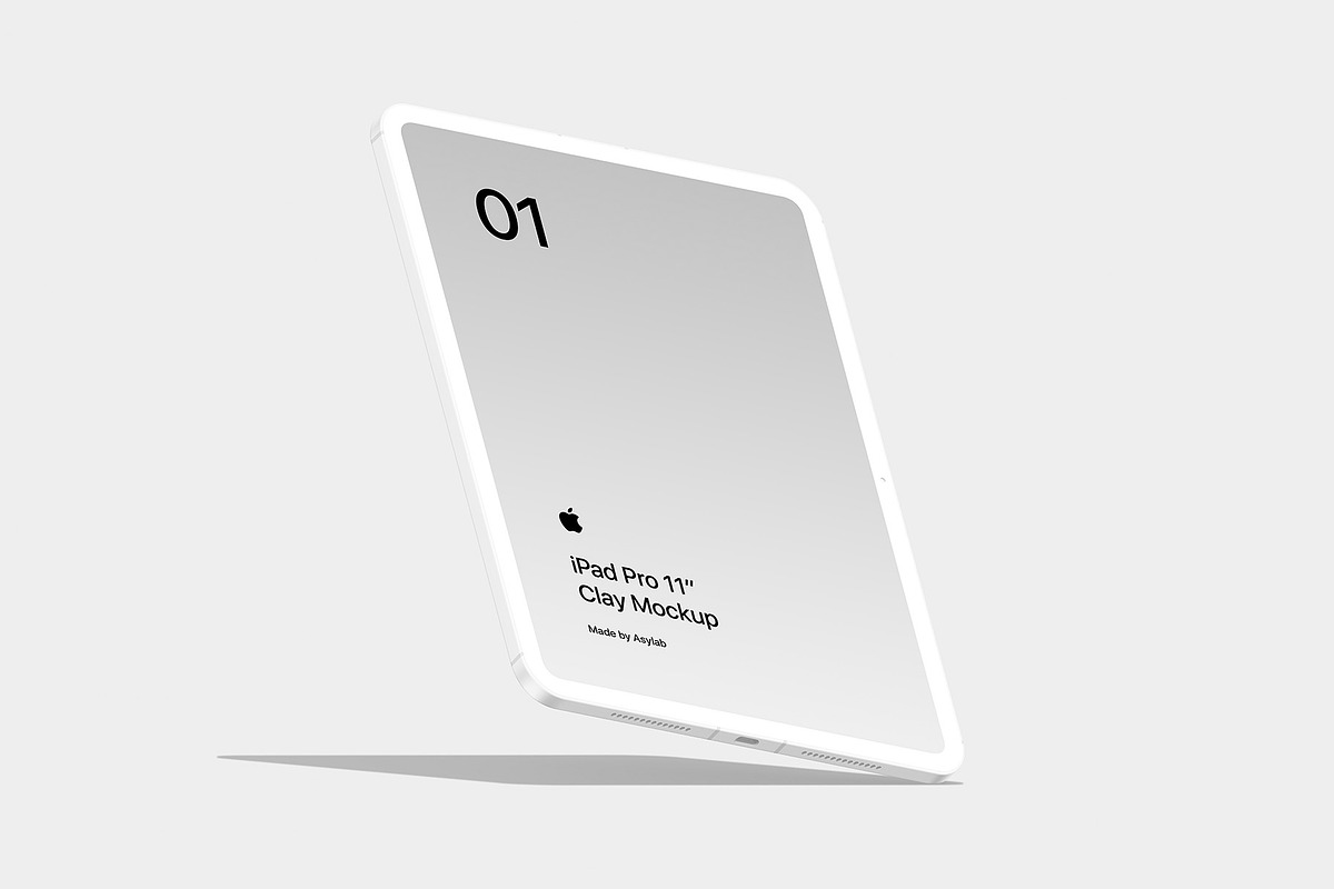 iPad Pro 11 - 21 Clay Mockups, an iPad Mockup by Asylab (Photo 15 of 56)