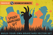 Spooky Build-a-Graveyard Set, an Object Graphic by Designed by Monkeys (Thumbnail 1 of 4)