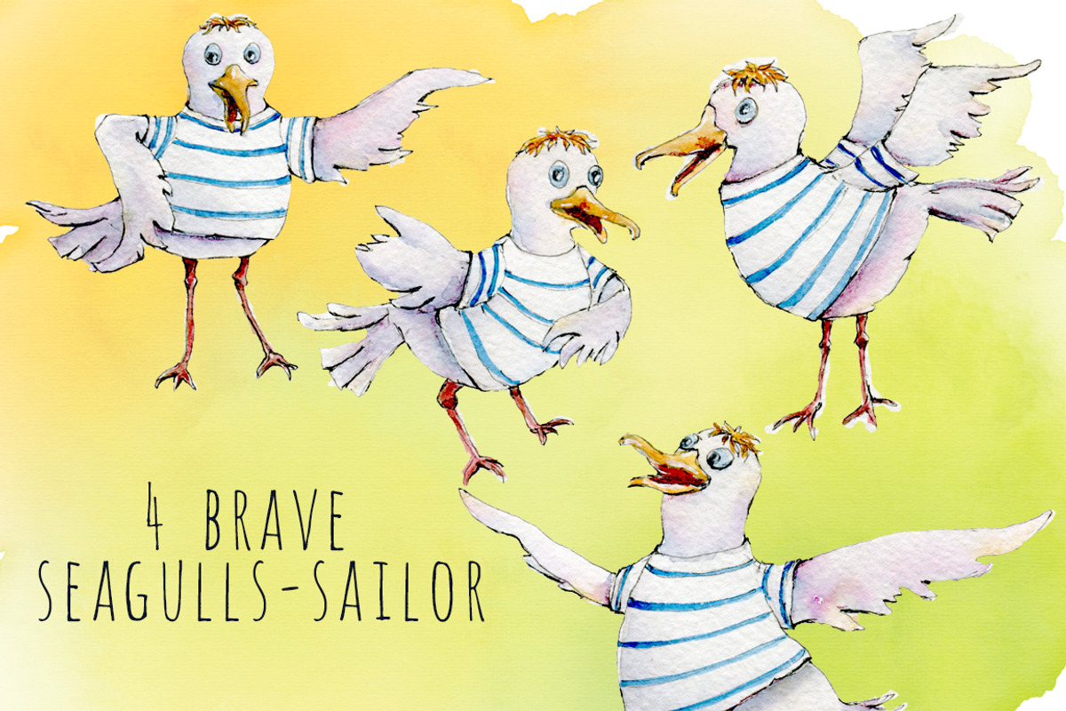 Sea watercolor adventures, an Animal Illustration by Funny-sunny (Photo 5 of 16)