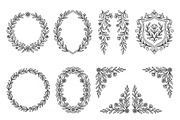 Bundles Set Floral Wedding Icons, an Outline Icon by adenpinkstore (Thumbnail 20 of 44)