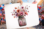 Whimsical Spring Mason Jar Clipart, an Illustration by GatewayDesign (Thumbnail 3 of 5)