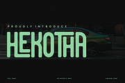 Hekotha - Tall & Condensed Font, a Sans Serif Font by QR Design Studio (Thumbnail 3 of 6)