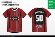 Professional Soccer Jersey Mockup, a Shirt Mockup by Irhasalfahad (Thumbnail 3 of 8)