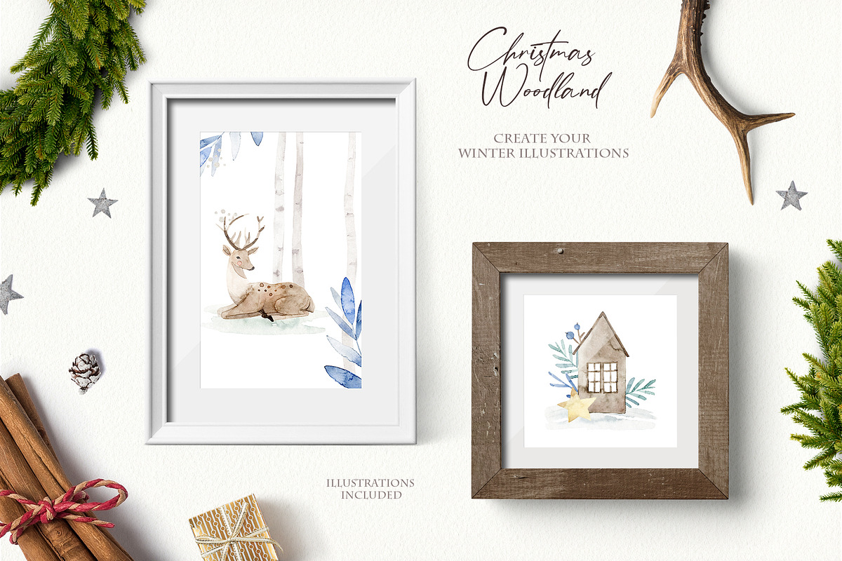 Winter Watercolor Collection, an Animal Illustration by svetsum (Photo 7 of 9)