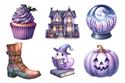 Lavender Halloween Clipart, an Illustration by Daily.Designs (Thumbnail 3 of 5)