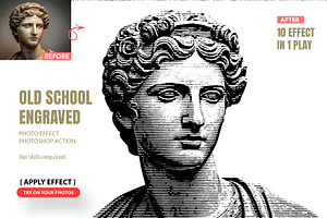 Old School Engraved Portrait Action, an Action Add-On by MRI STUDIO