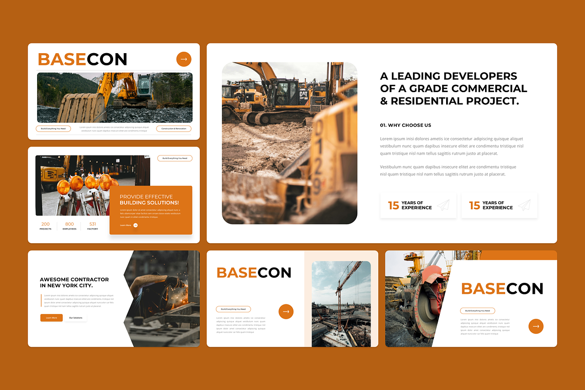 Construction Company Profile, a Presentation Template by YossyOneStd (Photo 3 of 6)