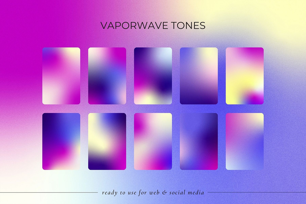 Vibrant Retro Grainy GRADIENTS, a Background Graphic by Lyrata Studio (Photo 18 of 24)