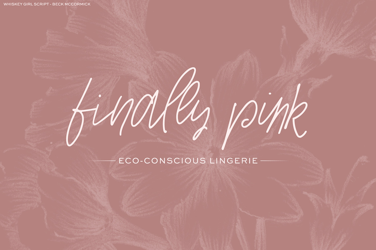 Whiskey Girl Script Font preview 2