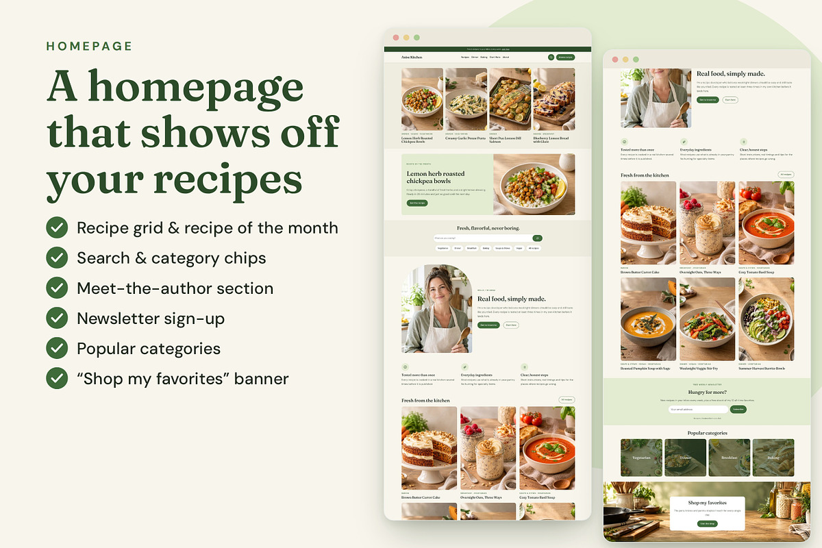 Anise Food Blog WordPress Theme, a WordPress Template by AZ-Theme (Photo 7 of 9)