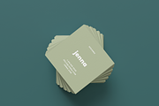 Minimal Square Business Card, a Business Card Template by Cassandra Cappello (Thumbnail 1 of 3)