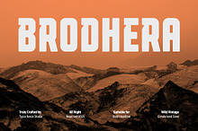 Brodhera - Bold Condensed Sans Font