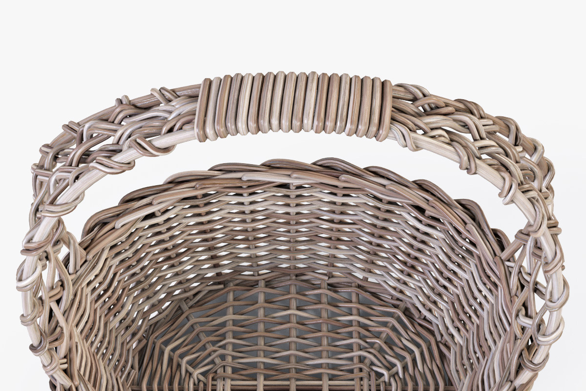 Wicker Basket 04 Gray with Apples, a Food & Drink 3D Model by Markelos (Photo 10 of 31)