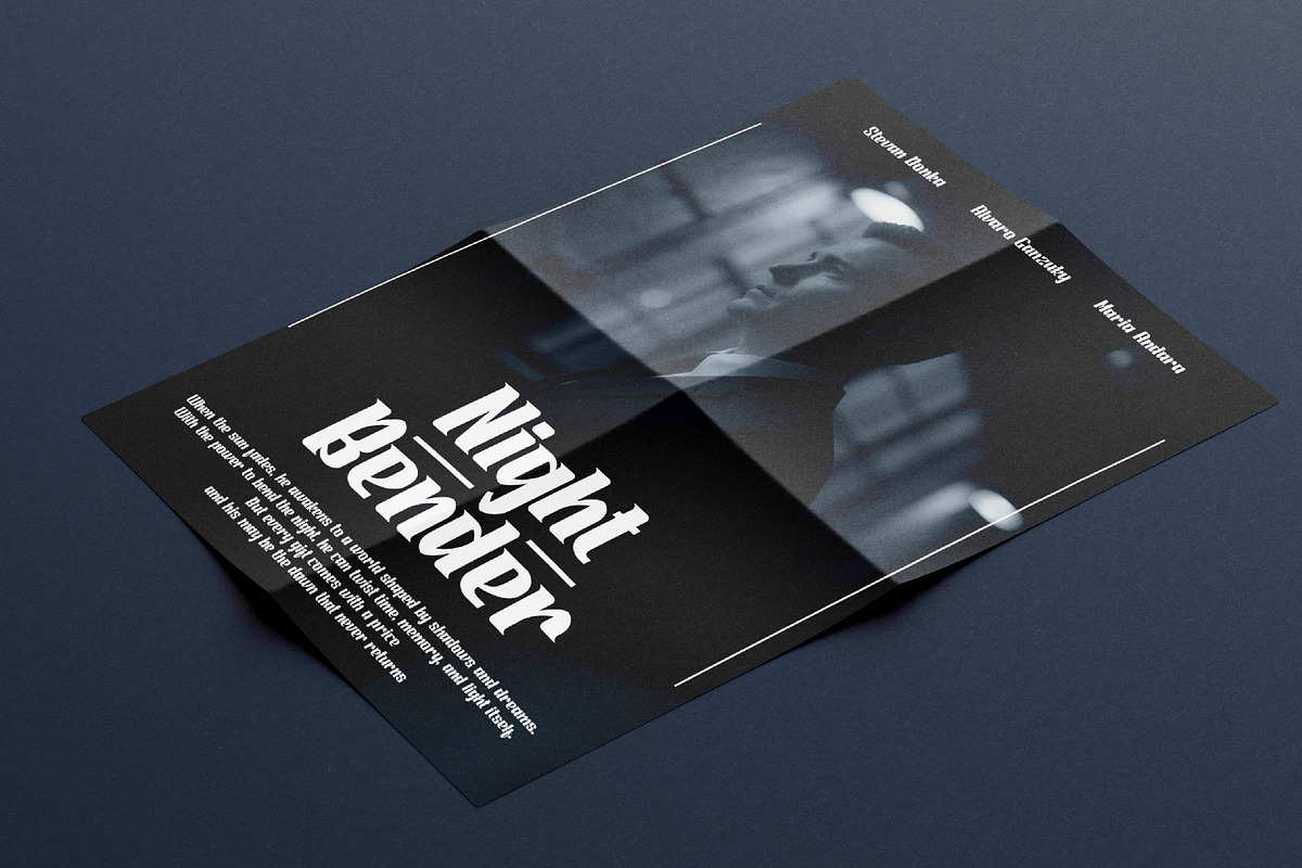 Night Bender - Stylish Serif Font, a Font by Gumrega Studio (Photo 5 of 8)