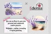 Lavender Beach Views Cliparts, a Seasonal Illustration by EdeniaArtStudio (Thumbnail 2 of 7)