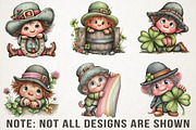 Quirky St Patrick Peeking Leprechaun, an Illustration by RobertsArt (Thumbnail 5 of 6)