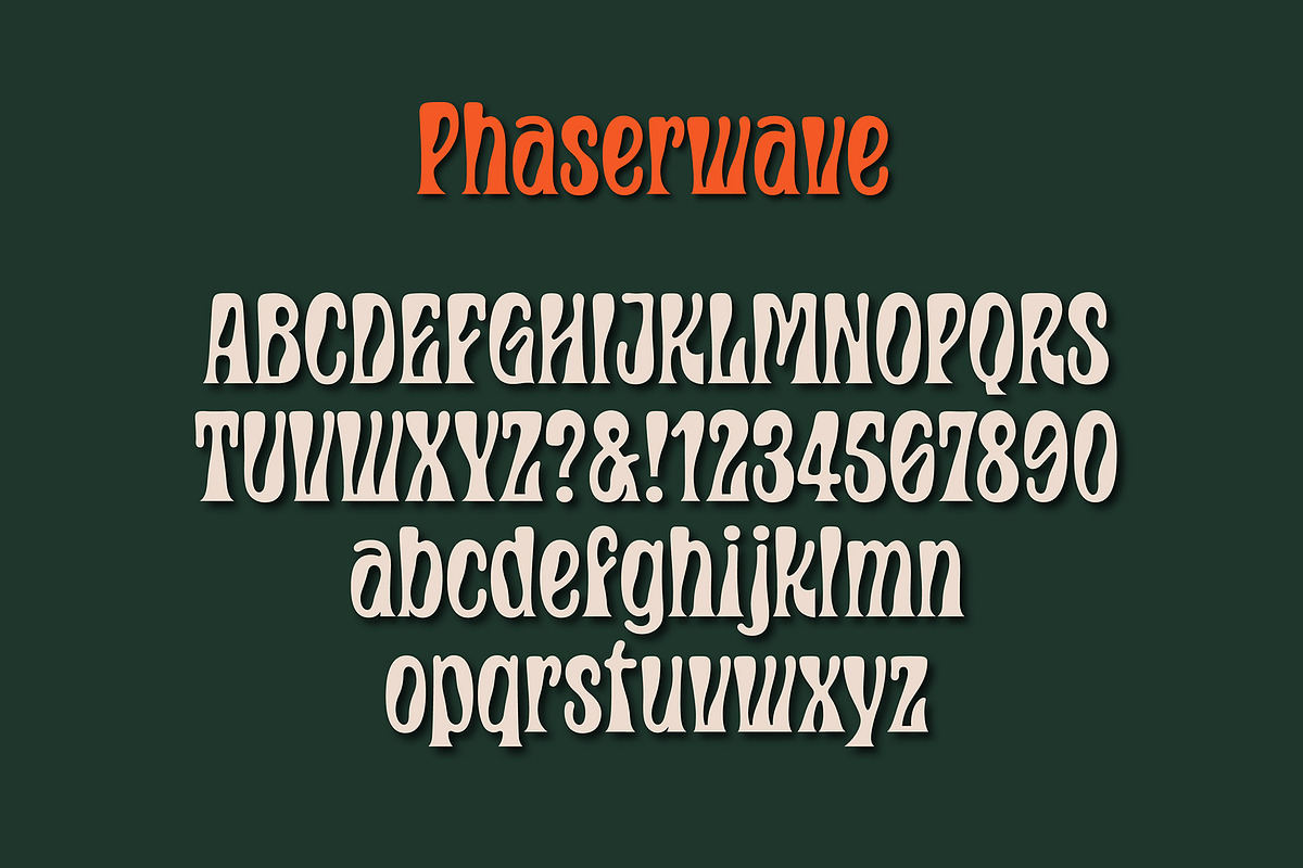 Phaserwave Font, a Serif Font by Mysterylab Designs (Photo 5 of 8)