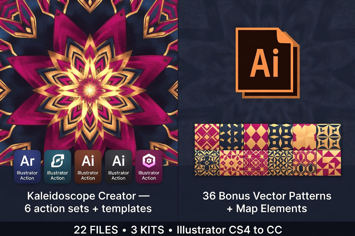 Illustrator Isometric Map Pattern, an Object Illustration by Dreamanart (Photo 2 of 3)
