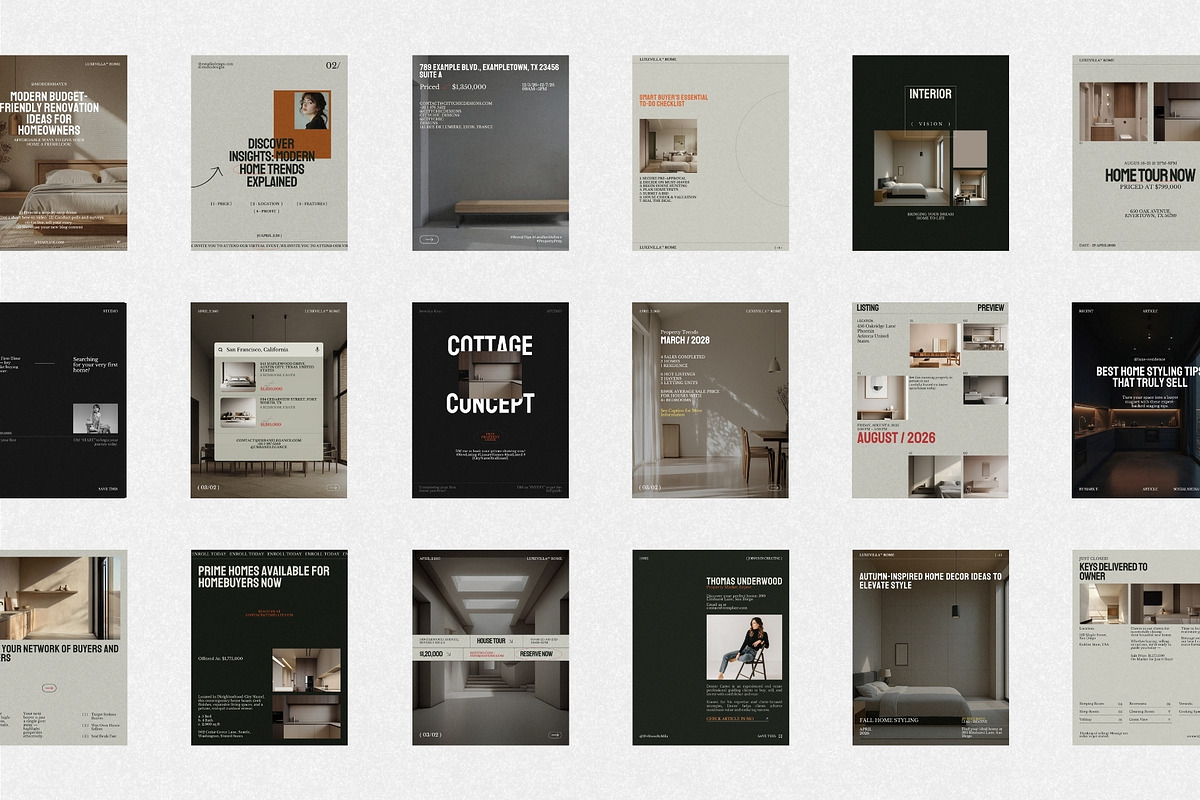 Modern Real Estate Instagram Kit, a Social Media Template by The Aesthetic Studio (Photo 6 of 10)
