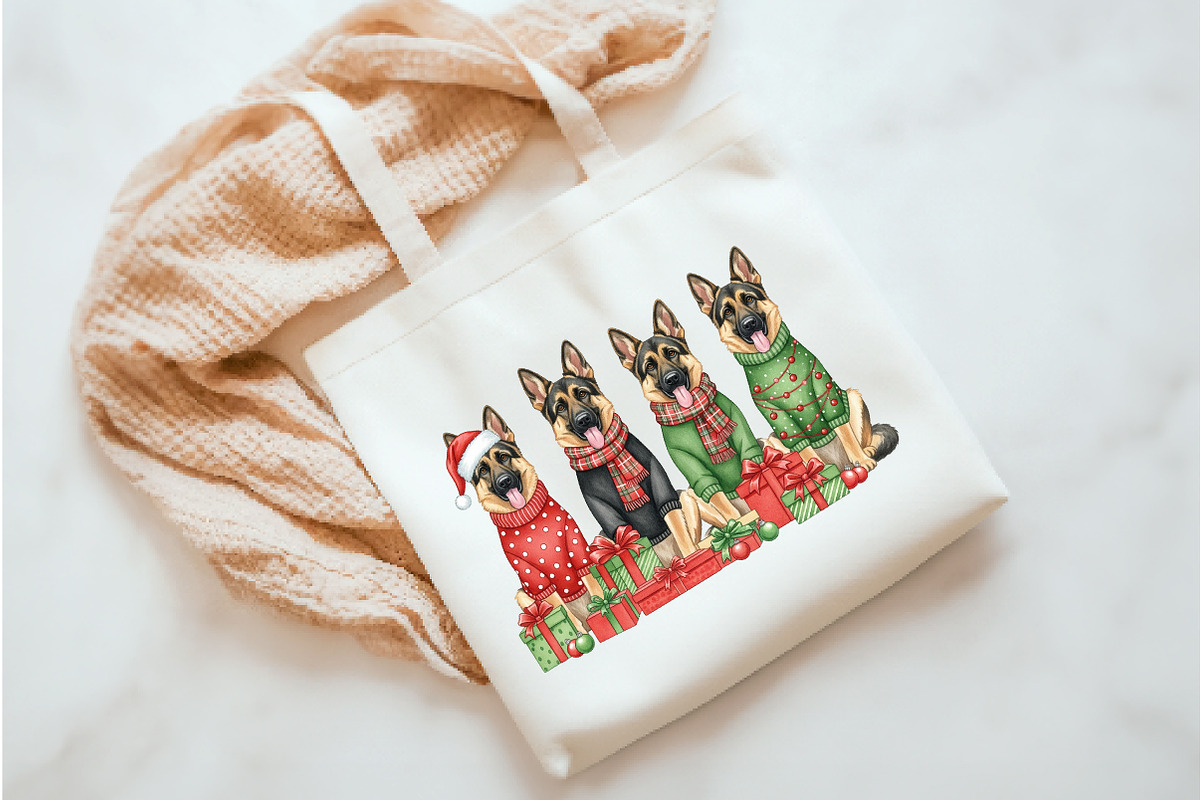 German Shepherd png Design, an Illustration by Watercolor design (Photo 2 of 3)