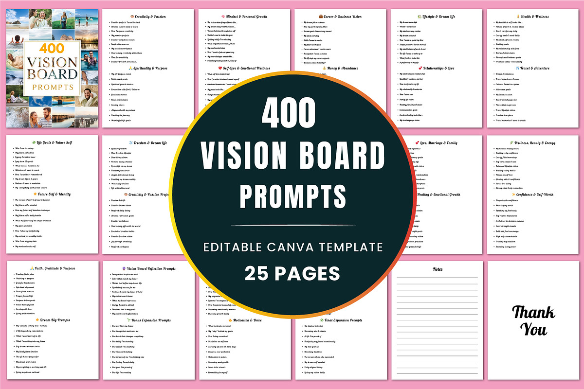 400 Vision Board Prompts