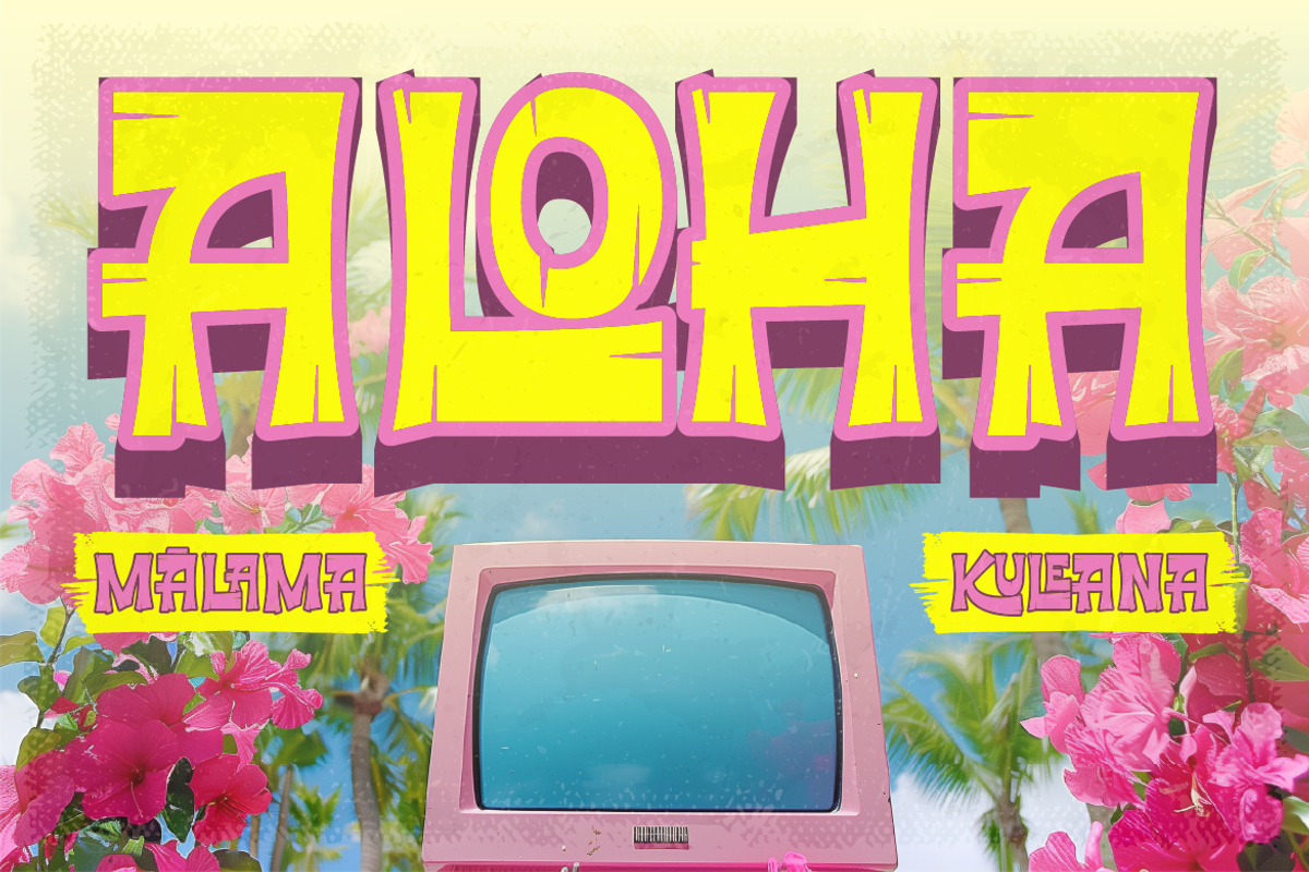 Ricopalm - Hawaiian Display Font, a Sans Serif Font by Artisan Themes (Photo 3 of 12)
