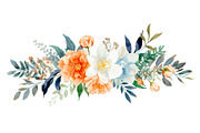 Rustic Orange Floral Set, an Illustration by Designer_Momina (Thumbnail 13 of 16)