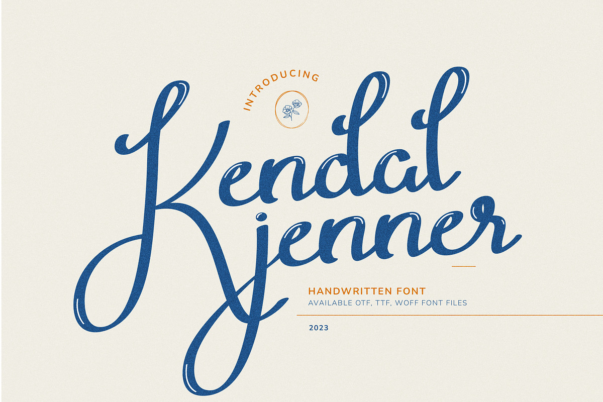 Kendal Jenner Exquisite Handwritten, a Handwritten Font by infernostudio3 (Photo 1 of 10)