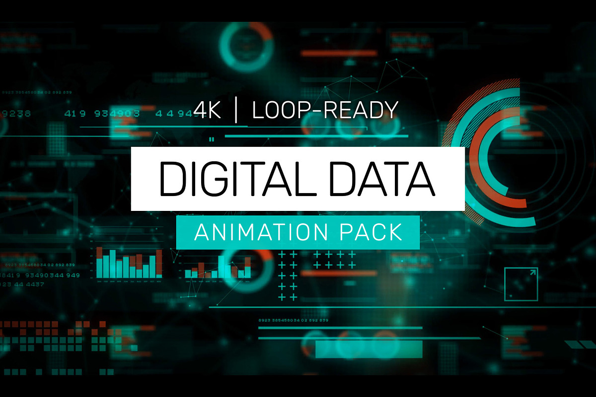 Digital Data Loops – 4K Animations, a Background Graphic by Enchanted Studios (Photo 1 of 2)