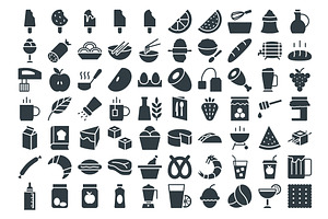 300 Food And Drinks Vector Icons